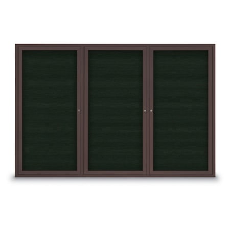 United Visual Products Open Faced Traditional Rounded Corkboard UV643ARC-SATIN-CLOUD